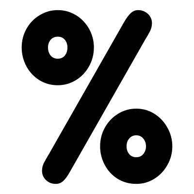 Mono kpercentage clipart