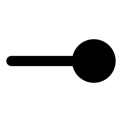 Mono line circle end clipart