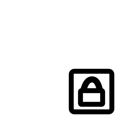 Mono lock overlay clipart