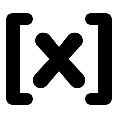 Mono math brackets clipart