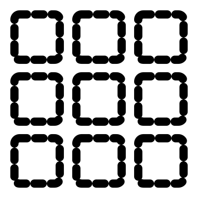 Mono math matrix clipart