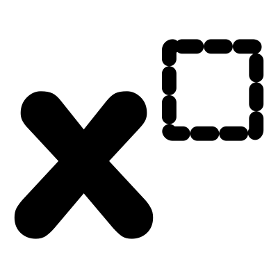 Mono math rsup clipart