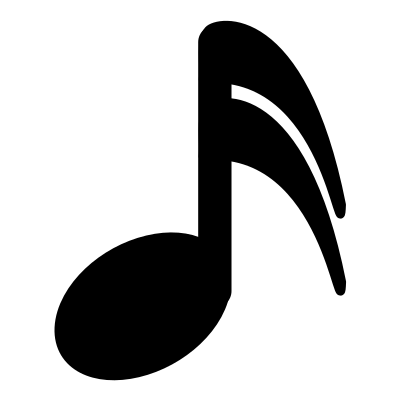 Mono music sixteenthnote clipart
