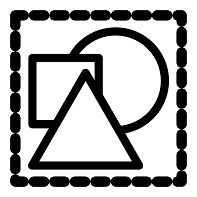 Mono open stencilset clipart