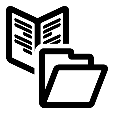 Mono phrasebook open clipart