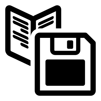 Mono phrasebook save clipart