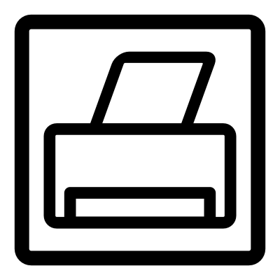 Mono printer clipart