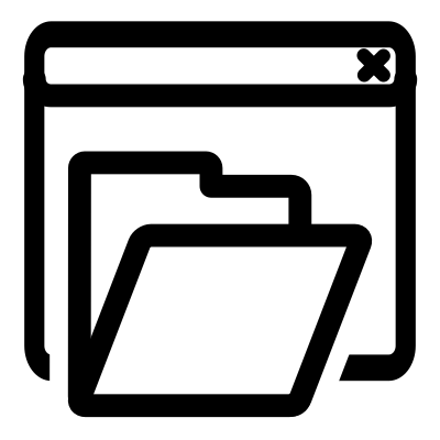 Mono project open clipart