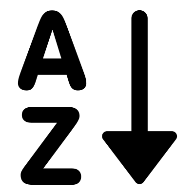 Mono sort az clipart