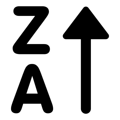 Mono sort decrease clipart