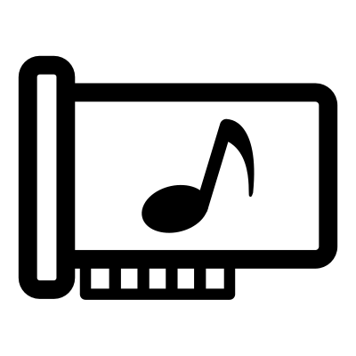 Mono soundcard clipart