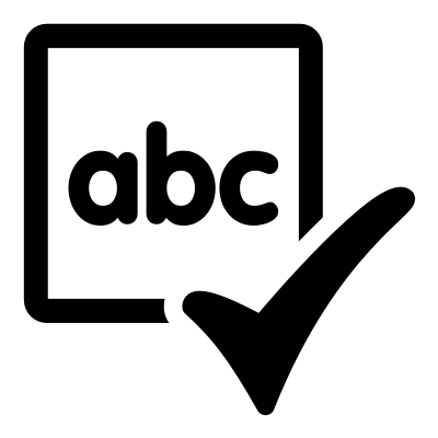Mono spellcheck actual clipart