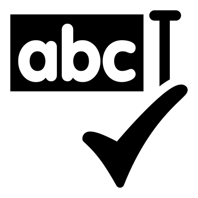 Mono spellcheck selected clipart