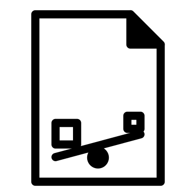 Mono template balancesheet clipart