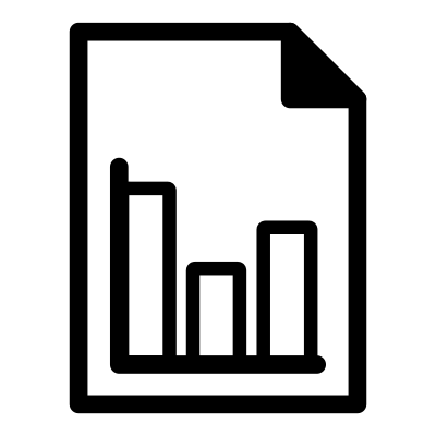 Mono template barchart clipart