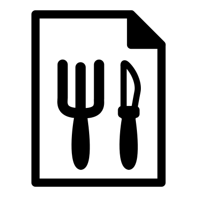 Mono template menuplan clipart