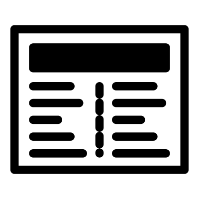 Mono template twocolumnlandscape clipart