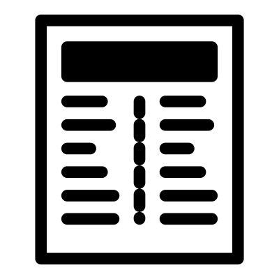 Mono template twocolumnportrait clipart