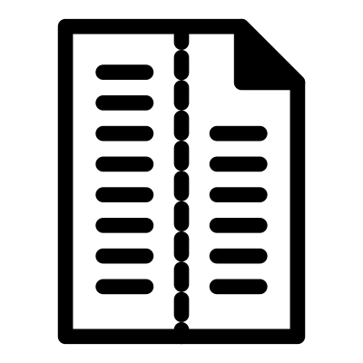 Mono template twocolumns clipart