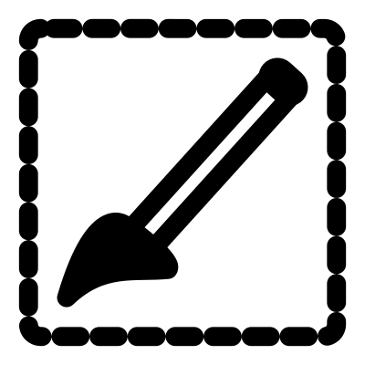 Mono tool brush selection clipart