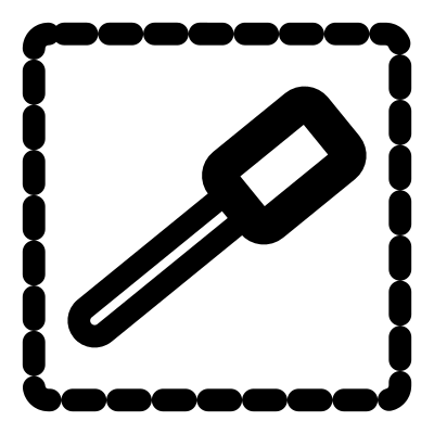 Mono tool picker selection clipart