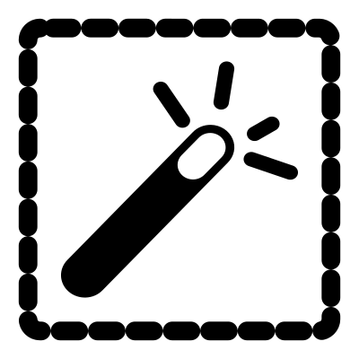 Mono tool wizard selection clipart
