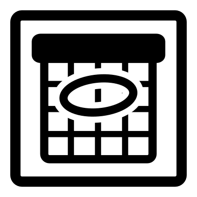 Mono vcalendar clipart