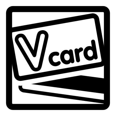 Mono vcard clipart