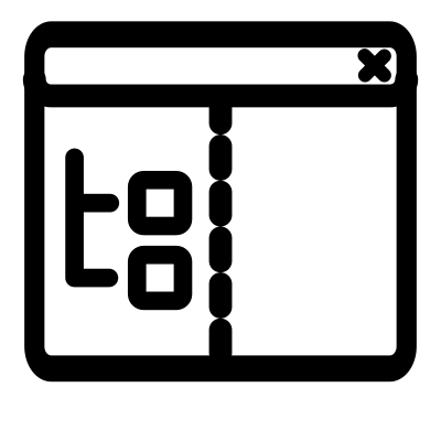 Mono view sidetree clipart