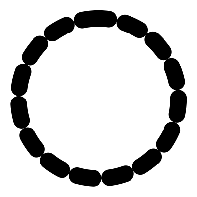 Mono yellow ball clipart