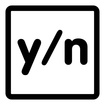 Mono yesno clipart