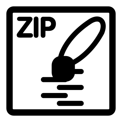 Mono zip clipart