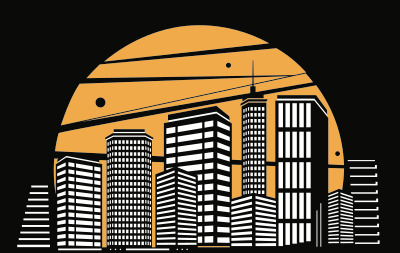 Monochrome City clipart