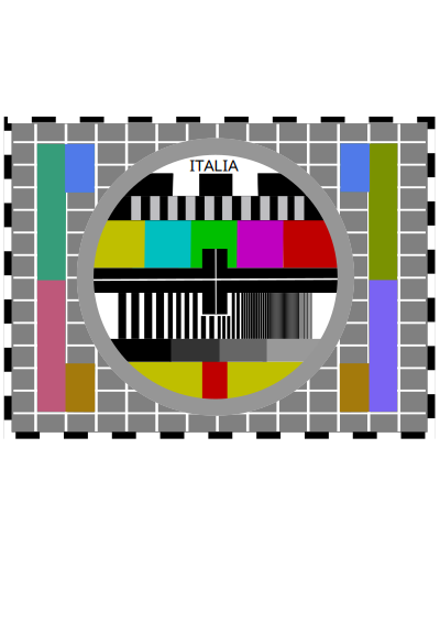 Monoscopio - Test Card clipart