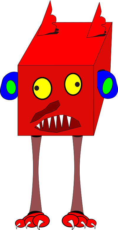 Monster 10 clipart