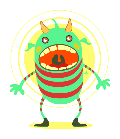 Monster bug clipart