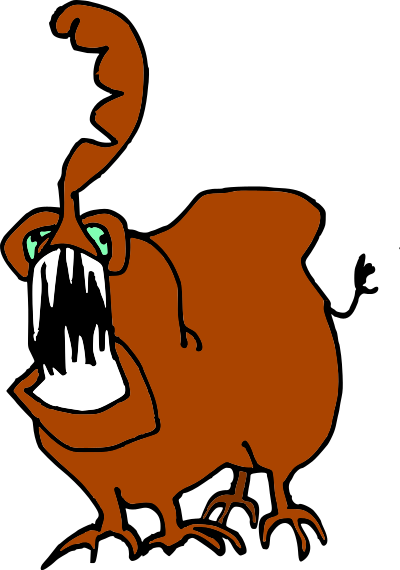 Monster Cow clipart