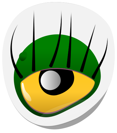 Monster Eye Sticker 1 clipart