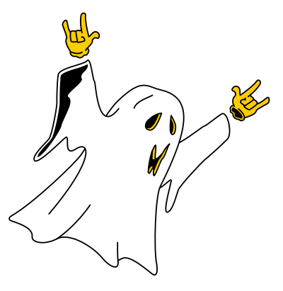 Monster Gallery - Isolated Ghost clipart