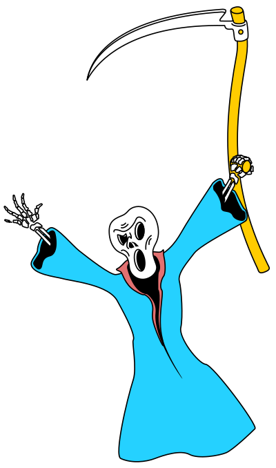 Monster Gallery - Isolated Grim Reaper clipart