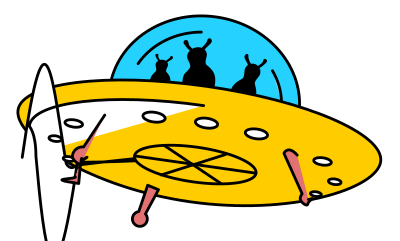 Monster Gallery - Isolated UFO clipart