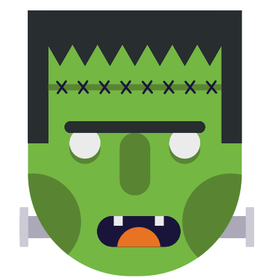 Monster head 3 clipart