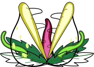 Monster Plant (Green, "BiteMe") clipart