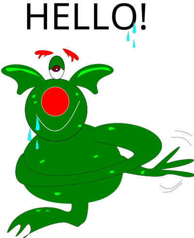 Monstrinho bonzinho clipart