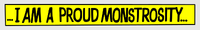 Monstrosity sign clipart
