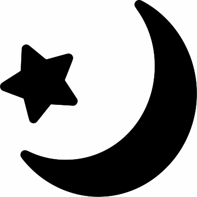 Moon And Star Icon clipart