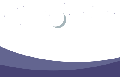 Moon and stars and clouds background clipart