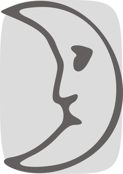 Moon face clipart