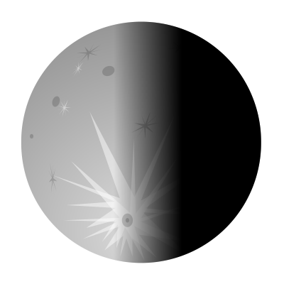Moon-half2 clipart