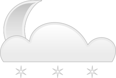 Moon snow clipart